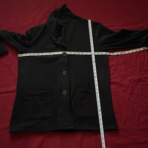 Cuddl Duds Sz L Black Button Up Top - Picture 12 of 14